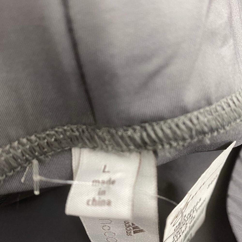 Adidas Stella McCartney Capri Pants Sport Large Workout Yoga Pant Grey Gray L - Picture 7 of 11